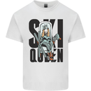 Ski Queen Funny Skiing Kids T-Shirt Childrens White