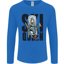 Ski Queen Funny Skiing Mens Long Sleeve T-Shirt Royal Blue