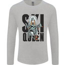 Ski Queen Funny Skiing Mens Long Sleeve T-Shirt Sports Grey