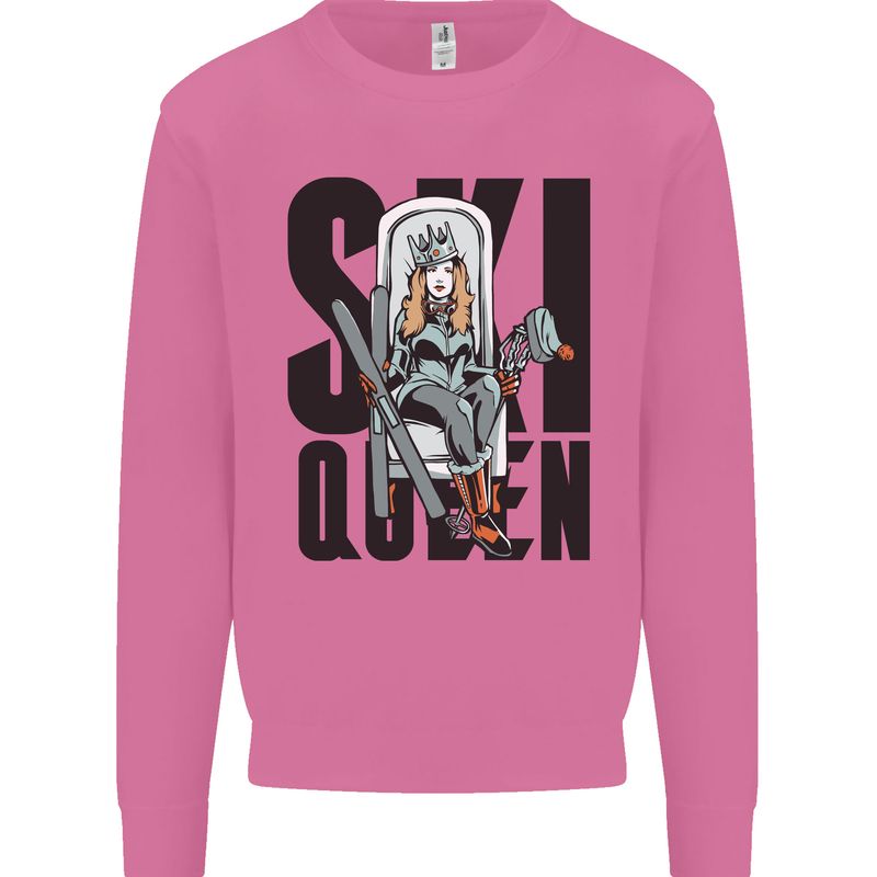 Ski Queen Funny Skiing Mens Sweatshirt Jumper Azalea