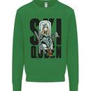 Ski Queen Funny Skiing Mens Sweatshirt Jumper Irish Green