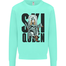 Ski Queen Funny Skiing Mens Sweatshirt Jumper Peppermint