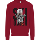 Ski Queen Funny Skiing Mens Sweatshirt Jumper Red