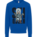 Ski Queen Funny Skiing Mens Sweatshirt Jumper Royal Blue