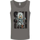 Ski Queen Funny Skiing Mens Vest Tank Top Charcoal