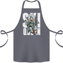 Ski Queen Funny Skiing Winter Sports Cotton Apron 100% Organic Steel