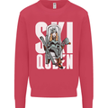 Ski Queen Funny Skiing Winter Sports Kids Sweatshirt Jumper Heliconia