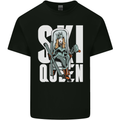 Ski Queen Funny Skiing Winter Sports Kids T-Shirt Childrens Black