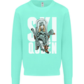 Ski Queen Funny Skiing Winter Sports Mens Sweatshirt Jumper Peppermint