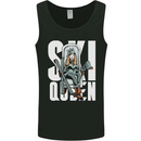 Ski Queen Funny Skiing Winter Sports Mens Vest Tank Top Black