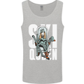 Ski Queen Funny Skiing Winter Sports Mens Vest Tank Top Sports Grey