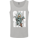 Ski Queen Funny Skiing Winter Sports Mens Vest Tank Top Sports Grey