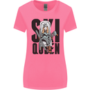 Ski Queen Funny Skiing Womens Wider Cut T-Shirt Azalea