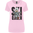 Ski Queen Funny Skiing Womens Wider Cut T-Shirt Light Pink