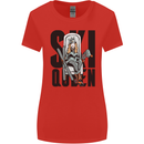 Ski Queen Funny Skiing Womens Wider Cut T-Shirt Red