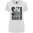 Ski Queen Funny Skiing Womens Wider Cut T-Shirt White