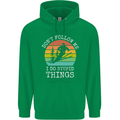 Skiing Don't Follow Me Ski Skier Funny Childrens Kids Hoodie Irish Green