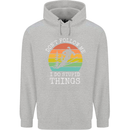 Skiing Don't Follow Me Ski Skier Funny Childrens Kids Hoodie Sports Grey