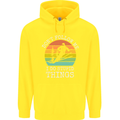 Skiing Don't Follow Me Ski Skier Funny Childrens Kids Hoodie Yellow