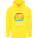 Skiing Don't Follow Me Ski Skier Funny Childrens Kids Hoodie Yellow