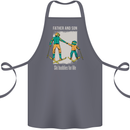 Skiing Father & Son Ski Buddies Fathers Day Cotton Apron 100% Organic Steel