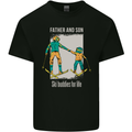 Skiing Father & Son Ski Buddies Fathers Day Kids T-Shirt Childrens Black