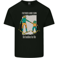 Skiing Father & Son Ski Buddies Fathers Day Mens Cotton T-Shirt Tee Top Black