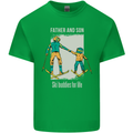 Skiing Father & Son Ski Buddies Fathers Day Mens Cotton T-Shirt Tee Top Irish Green