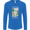 Skiing Father & Son Ski Buddies Fathers Day Mens Long Sleeve T-Shirt Royal Blue
