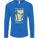 Skiing Father & Son Ski Buddies Fathers Day Mens Long Sleeve T-Shirt Royal Blue
