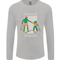 Skiing Father & Son Ski Buddies Fathers Day Mens Long Sleeve T-Shirt Sports Grey