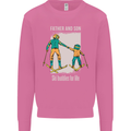 Skiing Father & Son Ski Buddies Fathers Day Mens Sweatshirt Jumper Azalea