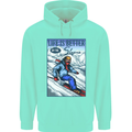 Skiing Life Better on the Slopes Ski Skiier Childrens Kids Hoodie Peppermint