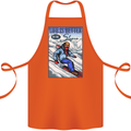 Skiing Life Better on the Slopes Ski Skiier Cotton Apron 100% Organic Orange