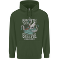 Skilful Sailor Kraken Sailing Cthulhu Childrens Kids Hoodie Forest Green