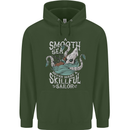 Skilful Sailor Kraken Sailing Cthulhu Childrens Kids Hoodie Forest Green