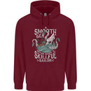 Skilful Sailor Kraken Sailing Cthulhu Childrens Kids Hoodie Maroon