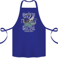 Skilful Sailor Kraken Sailing Cthulhu Cotton Apron 100% Organic Royal Blue