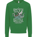 Skilful Sailor Kraken Sailing Cthulhu Kids Sweatshirt Jumper Irish Green