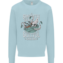 Skilful Sailor Kraken Sailing Cthulhu Kids Sweatshirt Jumper Light Blue