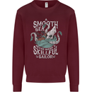 Skilful Sailor Kraken Sailing Cthulhu Kids Sweatshirt Jumper Maroon