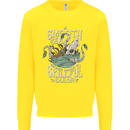 Skilful Sailor Kraken Sailing Cthulhu Kids Sweatshirt Jumper Yellow