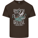 Skilful Sailor Kraken Sailing Cthulhu Kids T-Shirt Childrens Chocolate