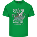 Skilful Sailor Kraken Sailing Cthulhu Kids T-Shirt Childrens Irish Green