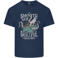 Skilful Sailor Kraken Sailing Cthulhu Kids T-Shirt Childrens Navy Blue
