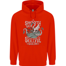 Skilful Sailor Kraken Sailing Cthulhu Mens 80% Cotton Hoodie Bright Red