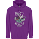 Skilful Sailor Kraken Sailing Cthulhu Mens 80% Cotton Hoodie Purple