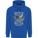 Skilful Sailor Kraken Sailing Cthulhu Mens 80% Cotton Hoodie Royal Blue