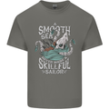 Skilful Sailor Kraken Sailing Cthulhu Mens Cotton T-Shirt Tee Top Charcoal