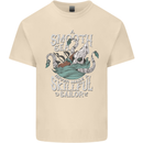 Skilful Sailor Kraken Sailing Cthulhu Mens Cotton T-Shirt Tee Top Natural